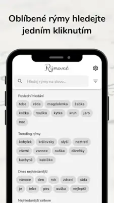 Rýmovač - vyhledávač rýmů android App screenshot 0