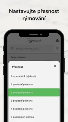 Rýmovač - vyhledávač rýmů android App screenshot 1